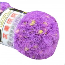 Set of 3 Knitted Color Hairball Yarns Hand-woven Scarf Soft Yarns, Purple