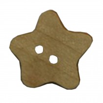 Set of 30 Creative Lovely Unique Five-Pointed Star Wooden Buttons Fashion Snaps