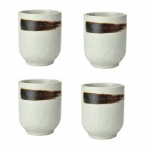 Set of 4 Ceramic Tea Cups Japanese Style Creative Teacups Small Teacups Gift [I]