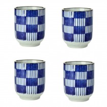 Set of 4 Ceramic Tea Cups Japanese Style Creative Teacups Small Teacups Gift [L]