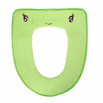 Set Of 2 Smiling Face Toilet Seat Covers/Decors Toilet Seat Toilet Mat ,Green