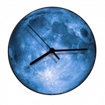 Acrylic Wall Clock Fashion Clock Moon Pattern Wall Clock Home Decor 12"