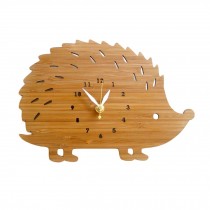 Kids Room Decor Cute Hedgehog Shape Modern Wall Clocks Wood Wall Clocks 12"