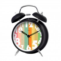 Colorful Super Loud Alarm Clock Twin Bell Alarm Clock Silent Desk Alarm Clock 4"