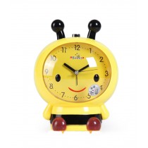 Cute Bee-Shaped Alarm Clock For Kids With Night-Light Yellow