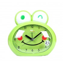 Cute Frog-Shaped Alarm Clock For Kids With Night-Light Green