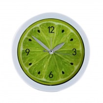 Creative Plastic Lemon-Shaped Alarm Clock With Night-Light Green