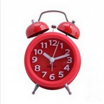 Creative Small Night-light Alarm Clock with Loud Alarm(Rotundity,Red)