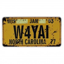 Wall Hanging Ornament Creative Travel Collections Art Retro Auto License Plate