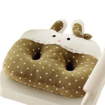 Cute Cartoon Chair Pad Thicker Buttock Protectors Cushion, Army Green Dot Rabbit