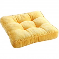 Pure Color Office Chair Cushion Stool Chair Seat Cushion, Yellow