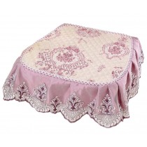 European Style Lace Chair Pads Anti-slip Soft Dining Cair Cushion, Purple