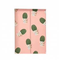 Cartoon Japanese Style Short Kitchen Cloth Curtain Bedroom Curtains, Pink Cactus