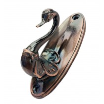 2 Pieces Swan Curtain Decorative Buckles/Holders, Red Bronze(8.3*4cm)