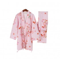 Autumn & Winter Kimono Loose Cotton Pajamas Women's Pajamas Suit Thicken