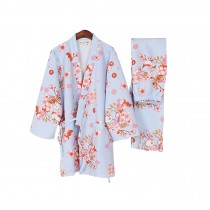 Autumn & Winter Thicken Kimono Loose Cotton Pajamas Women's Pajamas Suit