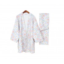 Daisy Cotton Loose Pajamas Women's Pajamas Suit Autumn & Winter Thicken Kimono