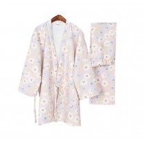 Daisy Cotton Women's Pajamas Suit Autumn & Winter Thicken Kimono Loose Pajamas