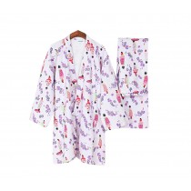 Cotton Pajamas Kimono Pajamas Thicker Women's Pajamas Suit Kimono Pajamas