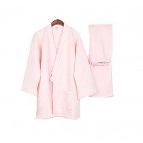 Home Clothes Women 's Kimono Warm Pajamas Thickening Pajamas ,Pink