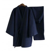 Men's Kimono Pajamas Autumn&winter Bathrobe  Breathable Cotton Pajamas Suit