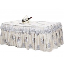 European Style Table Cover Coffee Tablecloth Dustproof Lace Tablecloth, Milky