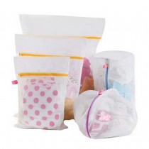 Set of 5 Mesh Laundry Bags Convenient Thickening Laundry Bag with Zipper