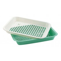 Plastic Drain Vegetables And Fruit Tray Dish Rack Kitchen Compartment Tray