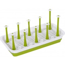 Plastic Dish Rack Kitchen Compartment Tray Tea Cup Rack Sink Drainer