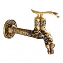 [Dragon] Lengthen Brass Antique Faucet Washing Machine Faucet Kitchen/Garden