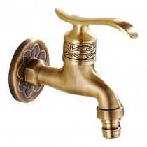 Brass Antique Faucet Washing Machine Faucet Wall Faucet Kitchen/Garden/Toilet