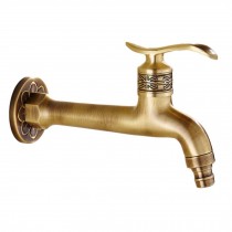 Lengthen Brass Antique Faucet Washing Machine Faucet Wall Faucet Kitchen/Garden