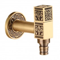 [Square] Brass Antique Faucet Washing Machine Faucet Wall Faucet Kitchen/Garden