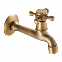 [Spigot]Lengthen Brass Antique Faucet Mop Pool Faucet Wall Faucet Kitchen/Garden