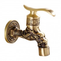 [Dragon] Brass Antique Faucet Mop Pool Faucet Wall Faucet Kitchen/Garden