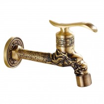 [Dragon]Lengthen Brass Antique Faucet Mop Pool Faucet Wall Faucet Kitchen/Garden