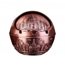 Creative Retro European Style Ashtrays for Home Office, Red Copper