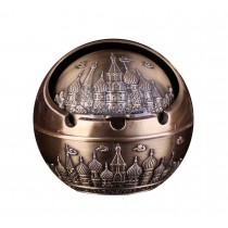 Creative Retro European Style Ashtrays for Home Office, Bronzed Color