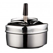 European Style Windproof Ashtrays with Lid Stainless Steel Ashtray