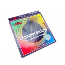 Colored Guitar Strings for Acoustic Guitar, Steel Core