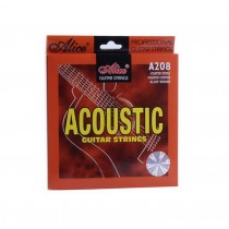 Coated Steel Acoustic Guitar Strings, Full Set