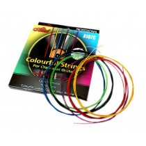Colourful Coated Guitar Strings for Classical Guitars, Nylon, One Set