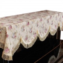 Simple Cotton Floral Dustproof Piano Cloth Piano Cover Upright Piano Dust Cover
