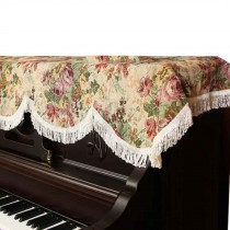 Cotton/Linen Floral Vintage Piano Cover Piano Cloth Upright Piano Dust Cover