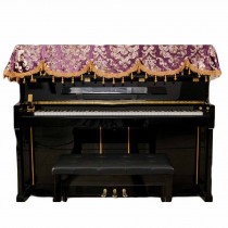 Upright Piano Dust Cover Vintage Piano Cover Piano Cloth Gold Stamping Flannel