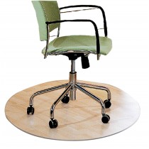 PVC Office Chair Mat Carpet for Hard Flooring Protection [Diameter90cm]