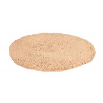 Nonabrasive Round Chair Mats Fuzzy Durable Chair Carpet Diameter 60cm (Camel)