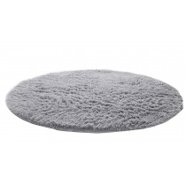 Nonabrasive Round Chair Mats Fuzzy Durable Chair Carpet 31*31 (Silver Gray)