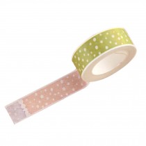 Set of 4 Office Multi-function Paper Tapes Colorful Dot Painting Style