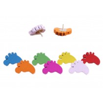 Creative Item/ Woodiness Colorful Little Feet Pushpins/50 Piece/Random Color